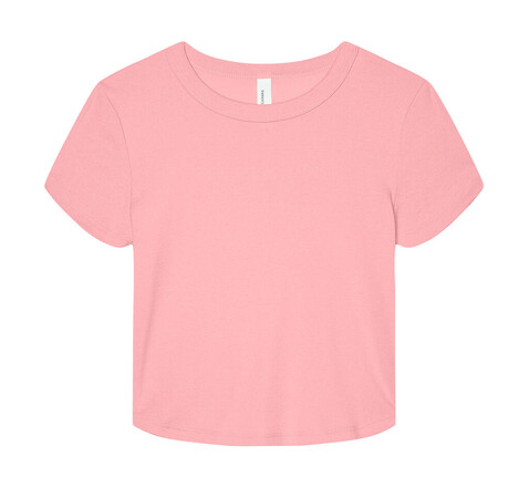 Bella Women`s Micro Rib Baby Tee, Solid Pink Blend, XS bedrucken, Art.-Nr. 024064322