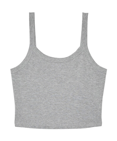 Bella Women`s Micro Rib Spaghetti Strap Tank, Athletic Heather, XS bedrucken, Art.-Nr. 025061232