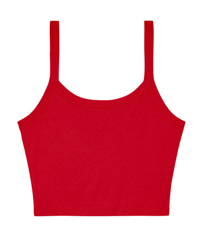 Bella Women`s Micro Rib Spaghetti Strap Tank, Solid Red Blend, XS bedrucken, Art.-Nr. 025064022