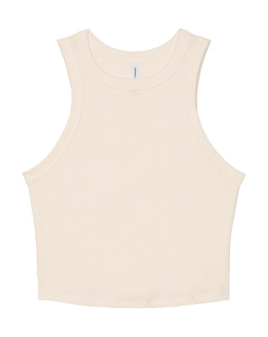 Bella Women`s Micro Rib Racer Tank, Solid Natural Blend, XS bedrucken, Art.-Nr. 027060122