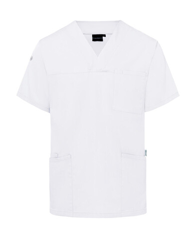 Karlowsky Men`s Slip-on Tunic Essential Short Sl., White, M bedrucken, Art.-Nr. 028670004