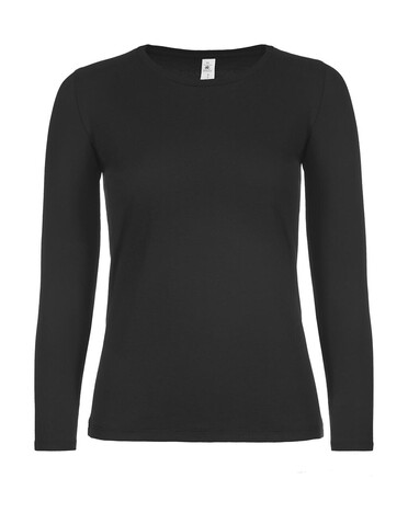 B &amp; C #E150 LSL /women, Black, XL bedrucken, Art.-Nr. 029421016