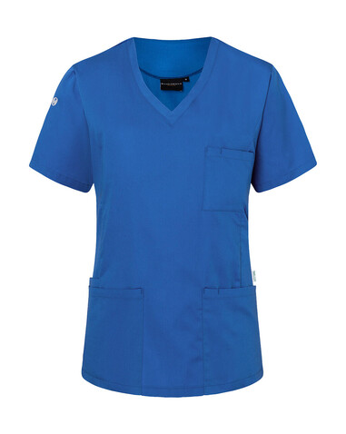Karlowsky Ladies` Slip-on Tunic Essential Short Sl., Royal Blue, XS bedrucken, Art.-Nr. 029673082