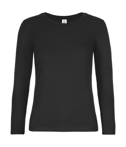B &amp; C #E190 LSL /women, Black, XL bedrucken, Art.-Nr. 030421016
