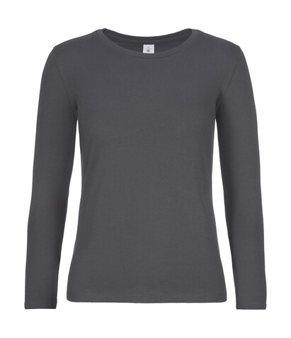 B &amp; C #E190 LSL /women, Dark Grey, L bedrucken, Art.-Nr. 030421285