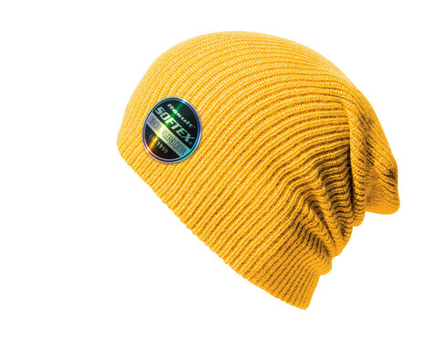 Result Caps Softex Beanie, Gold, One Size bedrucken, Art.-Nr. 031346430