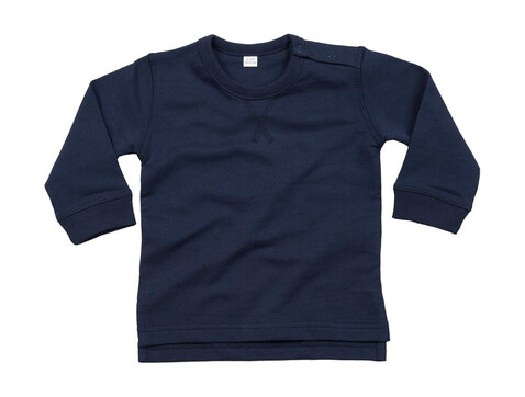 BabyBugz Baby Sweatshirt, Nautical Navy, 18-24 bedrucken, Art.-Nr. 031472015