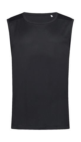 Stedman Active 140 Sleeveless Men, Black Opal, S bedrucken, Art.-Nr. 032051023