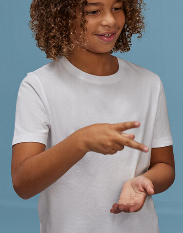 B &amp; C #E190 T-Shirt /kids, White, 9/11 (134/146) bedrucken, Art.-Nr. 036420006