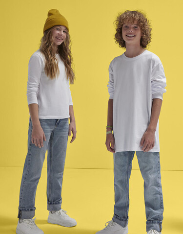 B &amp; C #E150 LSL T-Shirt /kids, Navy, 5/6 (110/116) bedrucken, Art.-Nr. 037422004