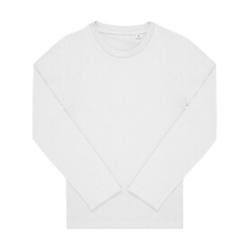 B &amp;amp; C #E150 LSL T-Shirt /kids, White, 5/6 (110/116) bedrucken, Art.-Nr. 037420004