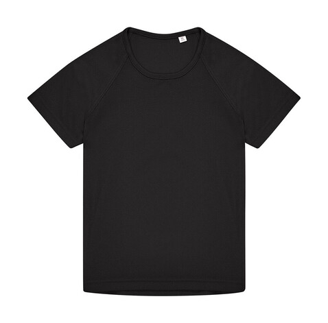 B &amp; C Active T /kids, Black, 7/8 (122/128) bedrucken, Art.-Nr. 038421015