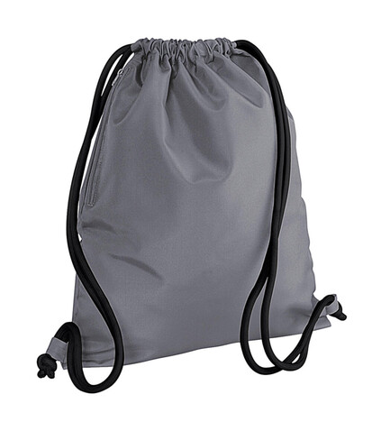 Bag Base Icon Gymsac, Graphite Grey/Black, One Size bedrucken, Art.-Nr. 039291680