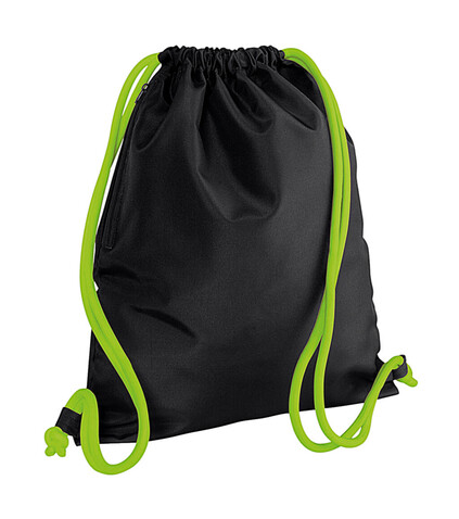 Bag Base Icon Gymsac, Black/Lime Green, One Size bedrucken, Art.-Nr. 039291570