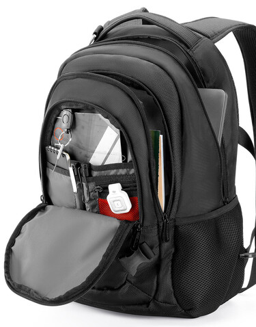 Shugon Lausanne Outdoor Laptop Backpack, Black, One Size bedrucken, Art.-Nr. 039381010