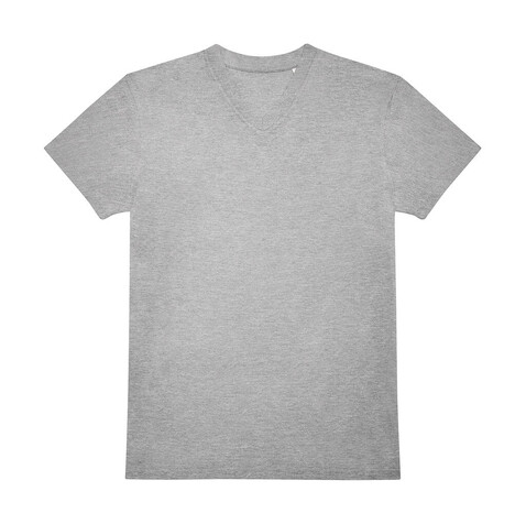 B &amp; C #E150 V T-Shirt, Sport Grey, XL bedrucken, Art.-Nr. 039421255