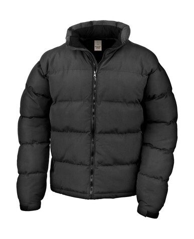 Result Holkam Down Feel Jacket, Black, 3XL bedrucken, Art.-Nr. 040331018