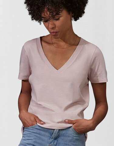 B &amp; C #E150 V T-Shirt /women, Amalfi Teal, L bedrucken, Art.-Nr. 040425234