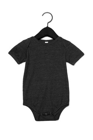 Bella Baby Jersey Short Sleeve One Piece, Dark Grey Heather, 12-18 bedrucken, Art.-Nr. 046061274