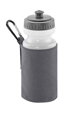 Quadra Water Bottle And Holder, Graphite Grey, One Size bedrucken, Art.-Nr. 046301310