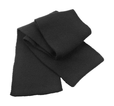 Result Classic Heavy Knit Scarf, Black, One Size bedrucken, Art.-Nr. 050331010