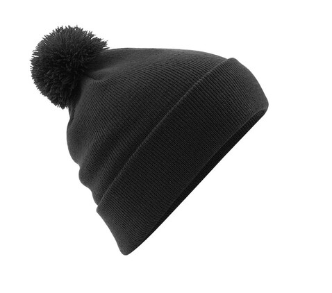 Beechfield Original Pom Pom Beanie, Black, One Size bedrucken, Art.-Nr. 056691010