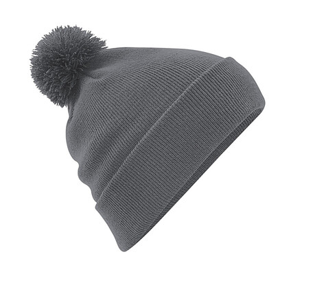 Beechfield Original Pom Pom Beanie, Graphite Grey, One Size bedrucken, Art.-Nr. 056691310