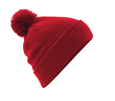 Beechfield Original Pom Pom Beanie, Classic Red, One Size bedrucken, Art.-Nr. 056694010 Beechfield Original Pom Pom Beanie, Classic Red, One Size bedrucken, Art.-Nr. 056694010
