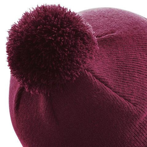 Beechfield Original Pom Pom Beanie, Moss Green, One Size bedrucken, Art.-Nr. 056695160