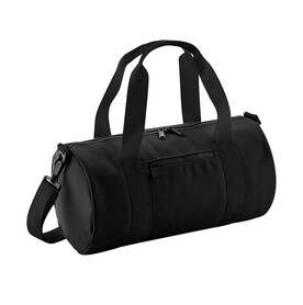 Bag Base Mini Barrel Bag, Black/Black, One Size bedrucken, Art.-Nr. 060291520
