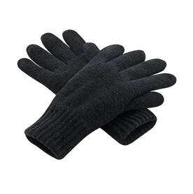 Beechfield Classic Thinsulate™ Gloves, Black, S/M bedrucken, Art.-Nr. 061691011