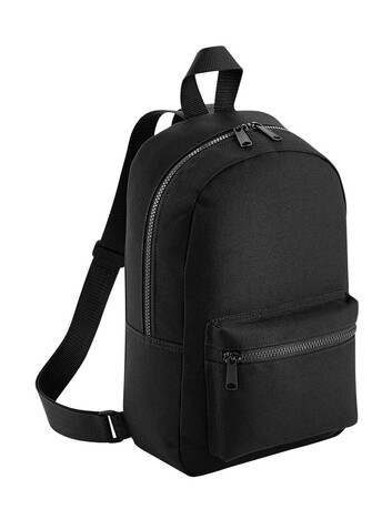 Bag Base Mini Essential Fashion Backpack, Black, One Size bedrucken, Art.-Nr. 064291010