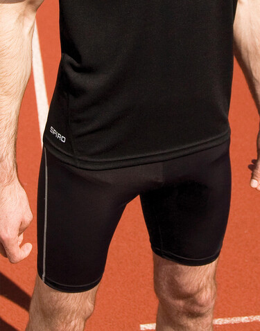 Result Men`s Bodyfit Base Layer Shorts, Black, XS/S bedrucken, Art.-Nr. 066331012