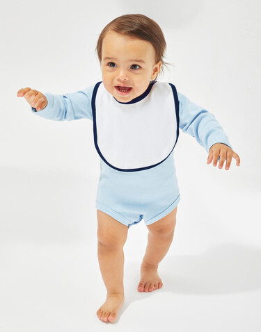 BabyBugz Single Layer Bib, White, One Size bedrucken, Art.-Nr. 069470000 BabyBugz Single Layer Bib, White, One Size bedrucken, Art.-Nr. 069470000