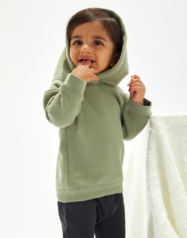 BabyBugz Baby Essential Hoodie, Heather Grey Melange, 6-12 bedrucken, Art.-Nr. 073471263