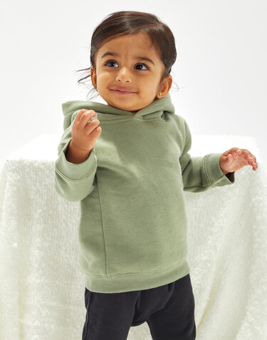 BabyBugz Baby Essential Hoodie, Dusty Blue, 18-24 bedrucken, Art.-Nr. 073473115