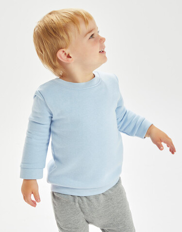 BabyBugz Baby Essential Sweatshirt, Soft Olive, 6-12 bedrucken, Art.-Nr. 074475343