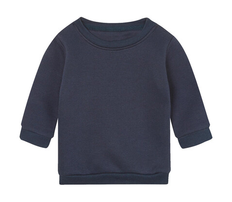 BabyBugz Baby Essential Sweatshirt, Navy, 18-24 bedrucken, Art.-Nr. 074472005