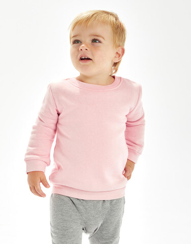 BabyBugz Baby Essential Sweatshirt, Dusty Blue, 6-12 bedrucken, Art.-Nr. 074473113