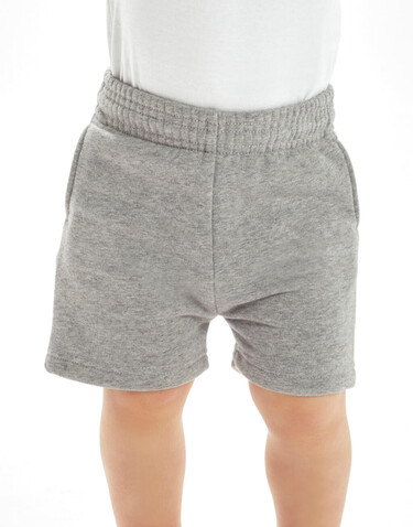 BabyBugz Baby Essential Shorts, Heather Grey Melange, 18-24 bedrucken, Art.-Nr. 075471263