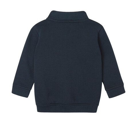 BabyBugz Baby Quarter Zip Sweat, Navy, 6-12 bedrucken, Art.-Nr. 076472003