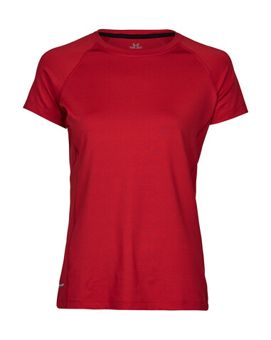 Tee Jays COOLdry Ladies` Tee, Red, 2XL bedrucken, Art.-Nr. 077544007 Tee Jays COOLdry Ladies` Tee, Red, 2XL bedrucken, Art.-Nr. 077544007