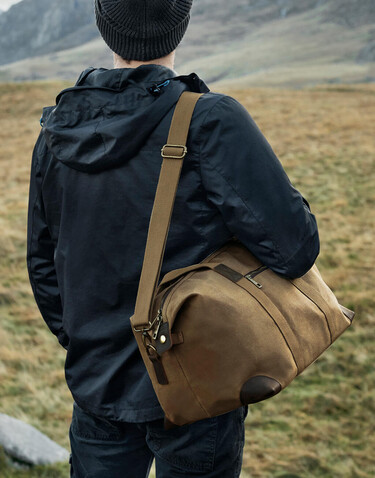 Quadra Heritage Waxed Canvas Holdall, Olive Green, One Size bedrucken, Art.-Nr. 078305300 Quadra Heritage Waxed Canvas Holdall, Olive Green, One Size bedrucken, Art.-Nr. 078305300