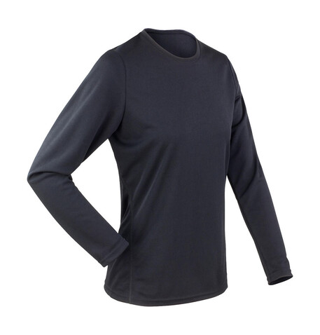 Result Ladies` Performance T-Shirt LS, Black, M (12) bedrucken, Art.-Nr. 079331014
