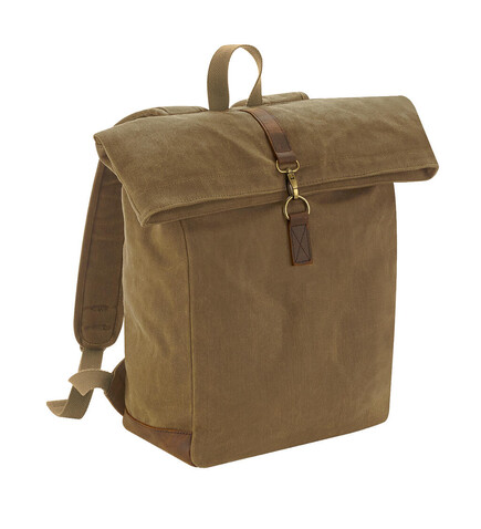 Quadra Heritage Waxed Canvas Backpack, Desert Sand, One Size bedrucken, Art.-Nr. 081307420