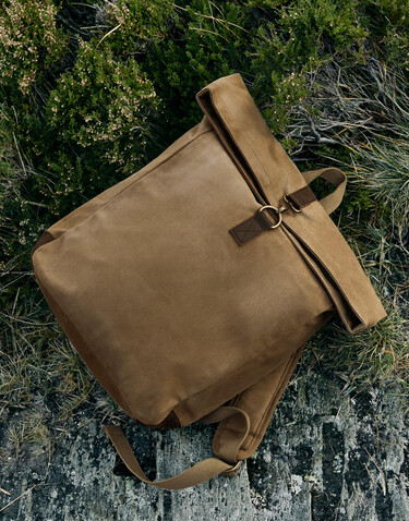 Quadra Heritage Waxed Canvas Backpack, Desert Sand, One Size bedrucken, Art.-Nr. 081307420
