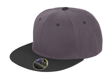 Result Caps Bronx Original Flat Peak Dual Color, Heather Grey/Black, One Size bedrucken, Art.-Nr. 082341700 Result Caps Bronx Original Flat Peak Dual Color, Heather Grey/Black, One Size bedrucken, Art.-Nr. 082341700