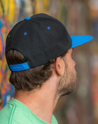 Result Caps Bronx Original Flat Peak Dual Color, Black/Lime, One Size bedrucken, Art.-Nr. 082341710