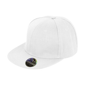 Result Caps Bronx Original Flat Peak Snap Back Cap, White, One Size bedrucken, Art.-Nr. 083340000