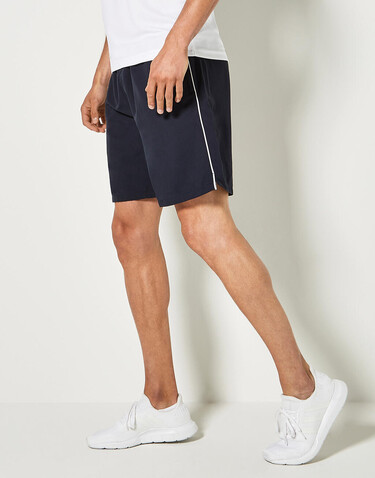 Kustom Kit Classic Fit Track Short, Navy/White, S bedrucken, Art.-Nr. 084112523